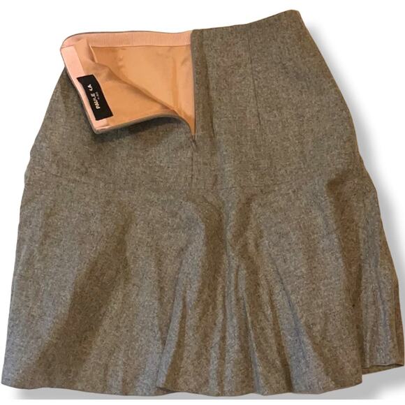 PAULE KA Paris Gray Wool Skirt ~ Sz: S ~ "sample ~   NEW - Picture 3 of 5